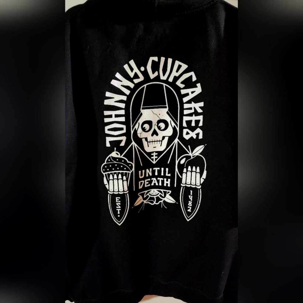 Johnny Cupcakes skull zipper jacket